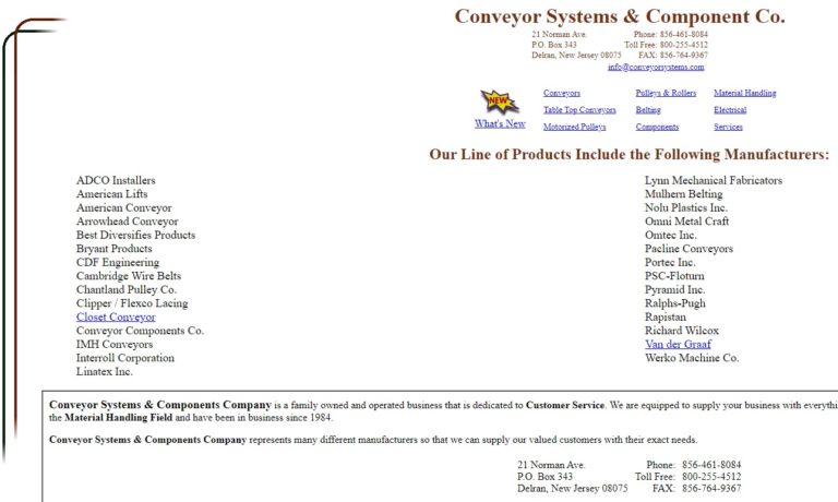 Conveyor Systems & Components Company